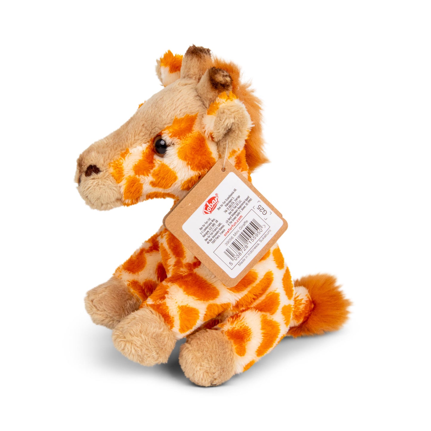 Animigos World Of Nature Mini Giraffe cuddly soft toy