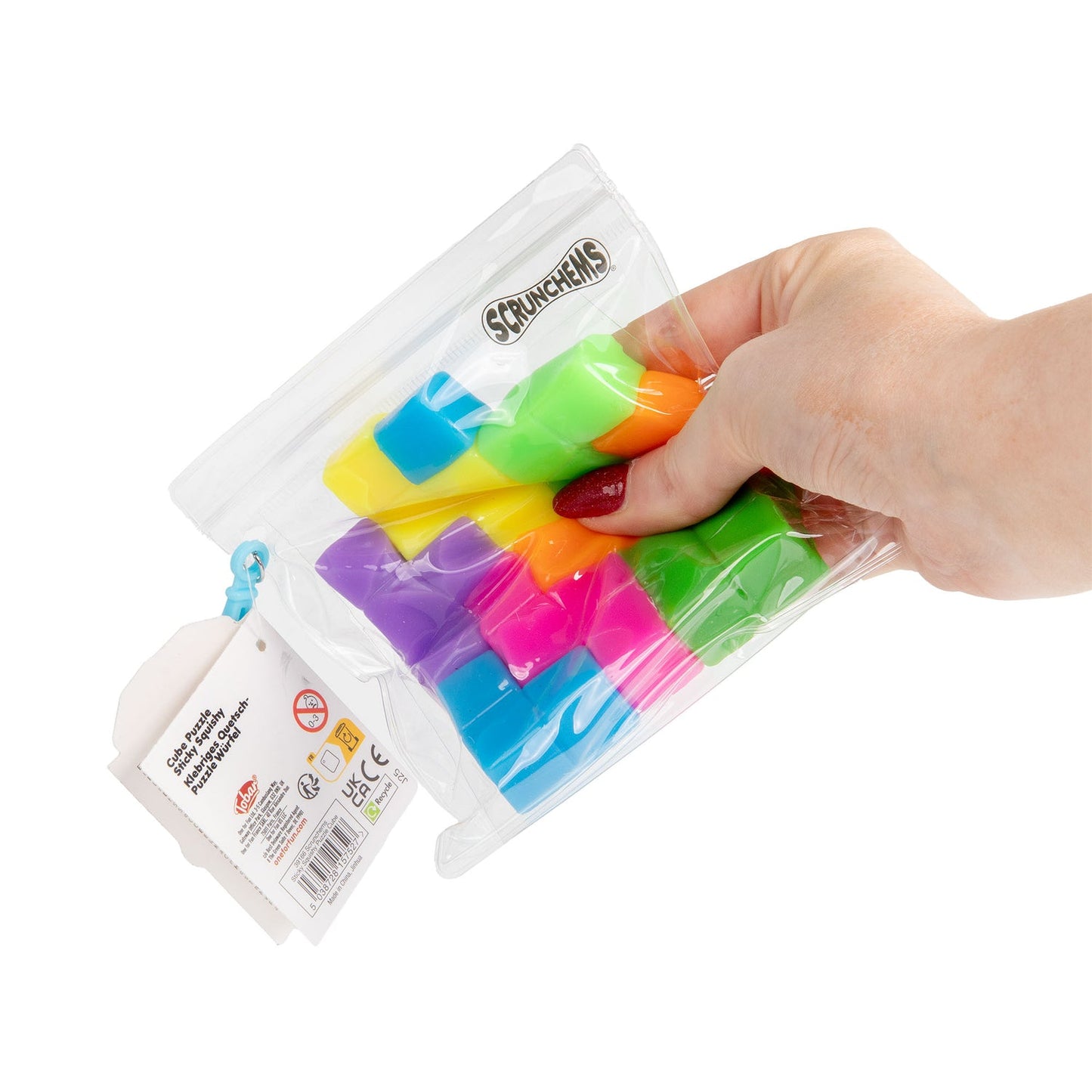 Scrunchems Sticky Squishy Puzzle Cube Sensory Fidget Axiety Stress Toy