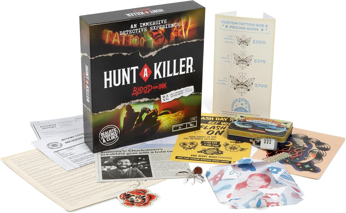 Hunt A Killer Blood and Ink True Crime Detective Game