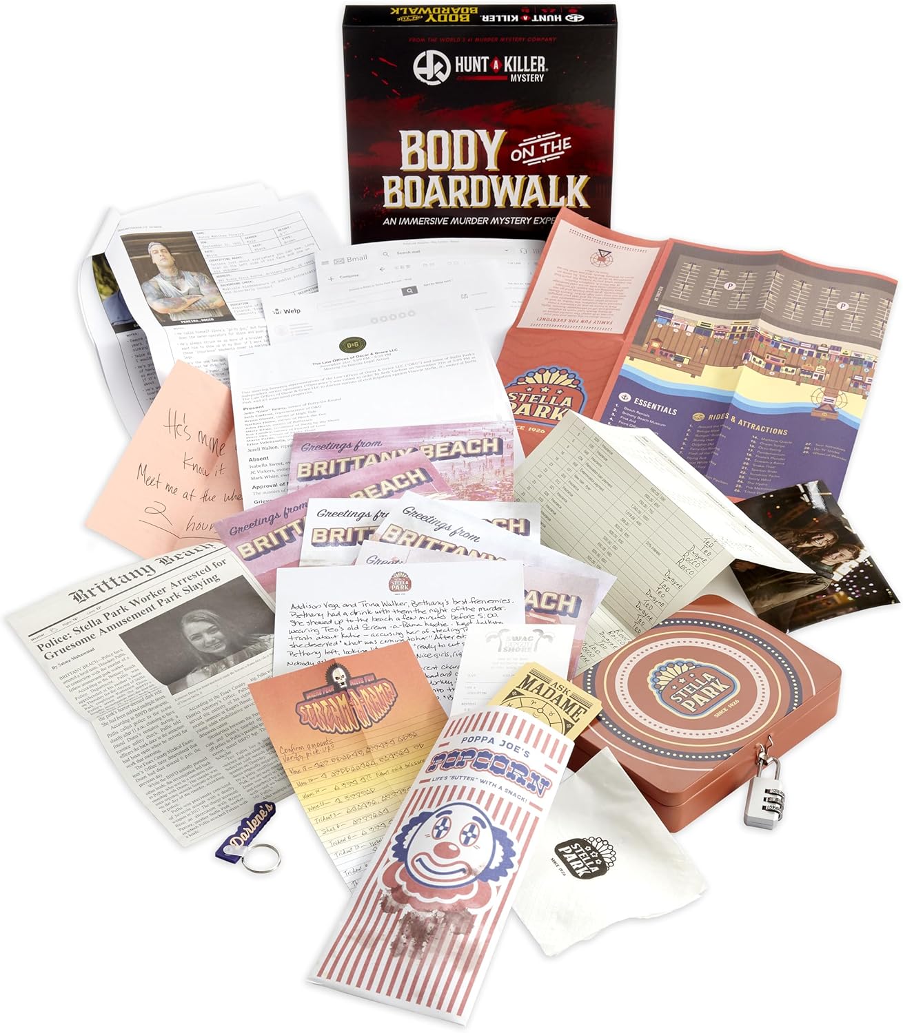 Hunt A Killer Body on the Boardwalk True Detective Crime Game