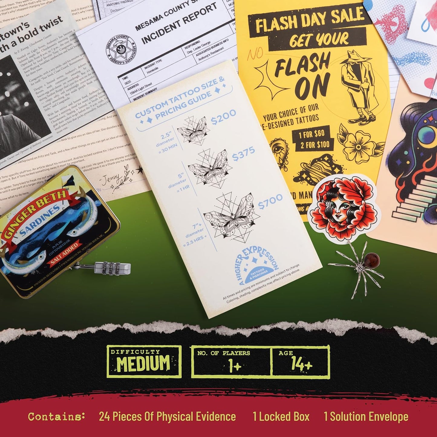 Hunt A Killer Blood and Ink True Crime Detective Game