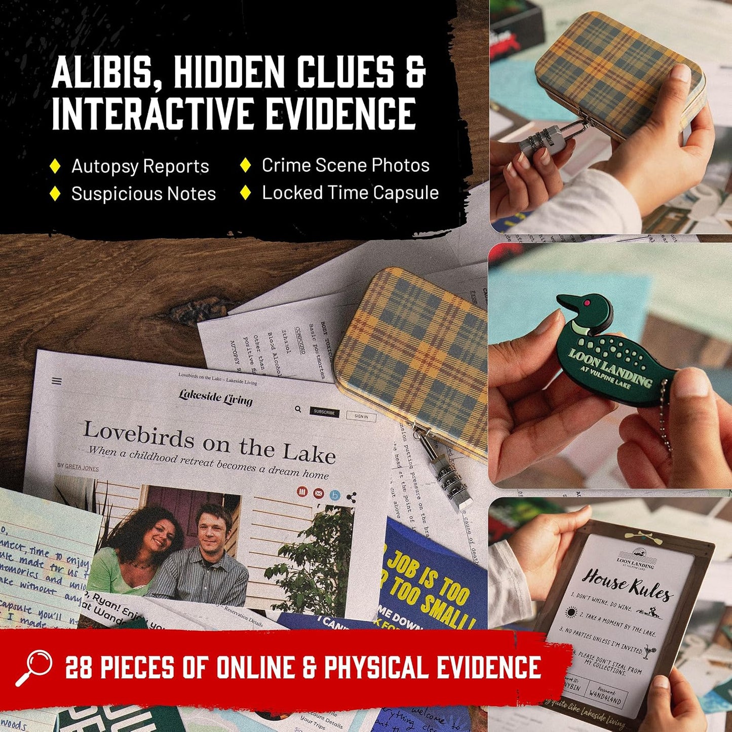 Hunt A Killer Lakeside Slaughther True Crime Detective Game