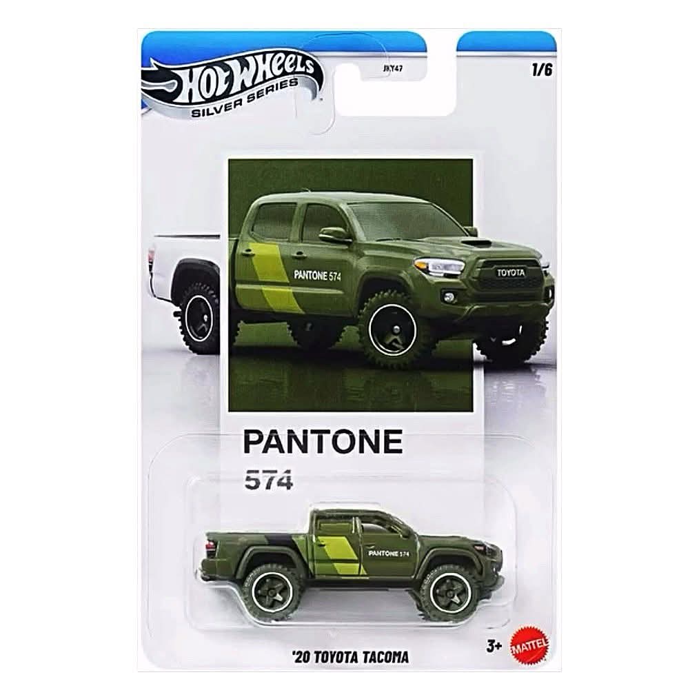 Hot Wheels Silver Series Pantone 574 '20 Toyota Tacoma Toy Car