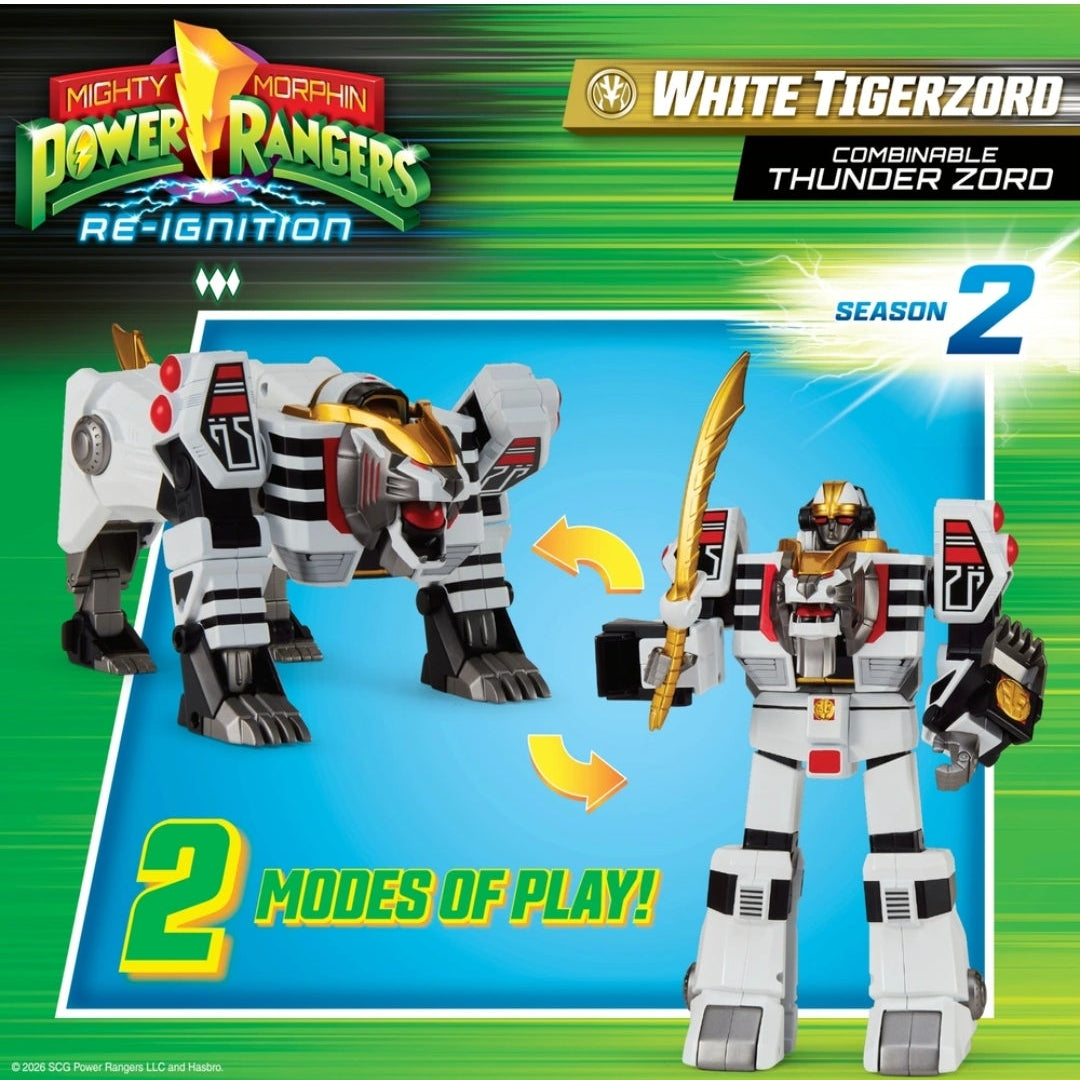 Mighty Morphin Power Rangers Re-Ignition Tiger Zord Thunder Zord Series 2 S2
