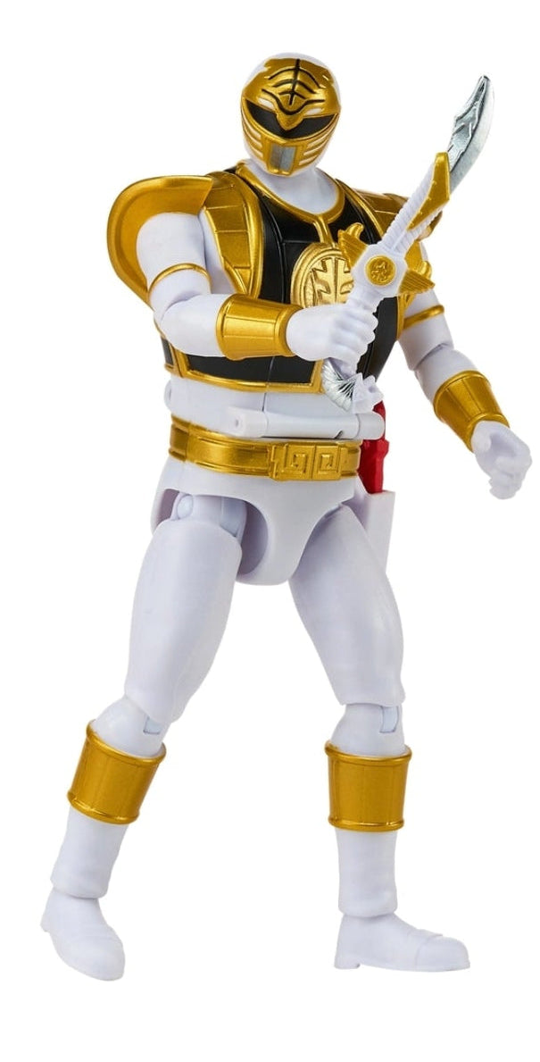Mighty Morphin Power Rangers Auto Morphin White Ranger Series 2 Figure MMPR Re-Ignition S2