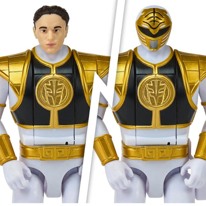 Mighty Morphin Power Rangers Auto Morphin White Ranger Series 2 Figure MMPR Re-Ignition S2
