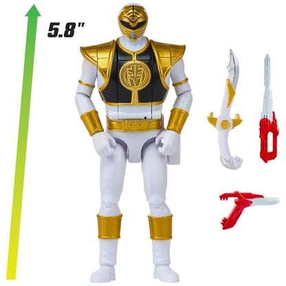 Mighty Morphin Power Rangers Auto Morphin White Ranger Series 2 Figure MMPR Re-Ignition S2