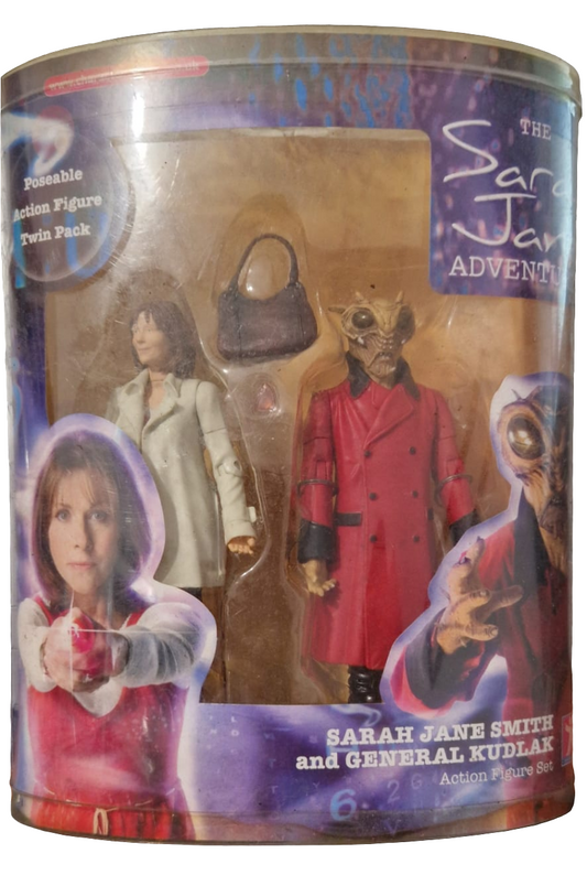 Sarah Jane Adventures Sarah Jane Smith and General Kudlak figures