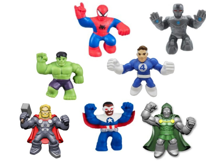 Goo Jit Zu Marvel Avengers Doomsday Mini figures stretchy toy