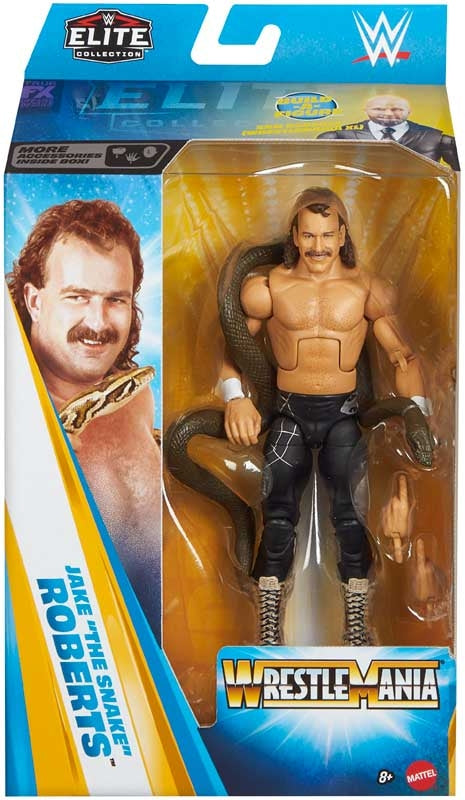 WWE Wrestlemania Jake The Snake Roberts Elite Figure