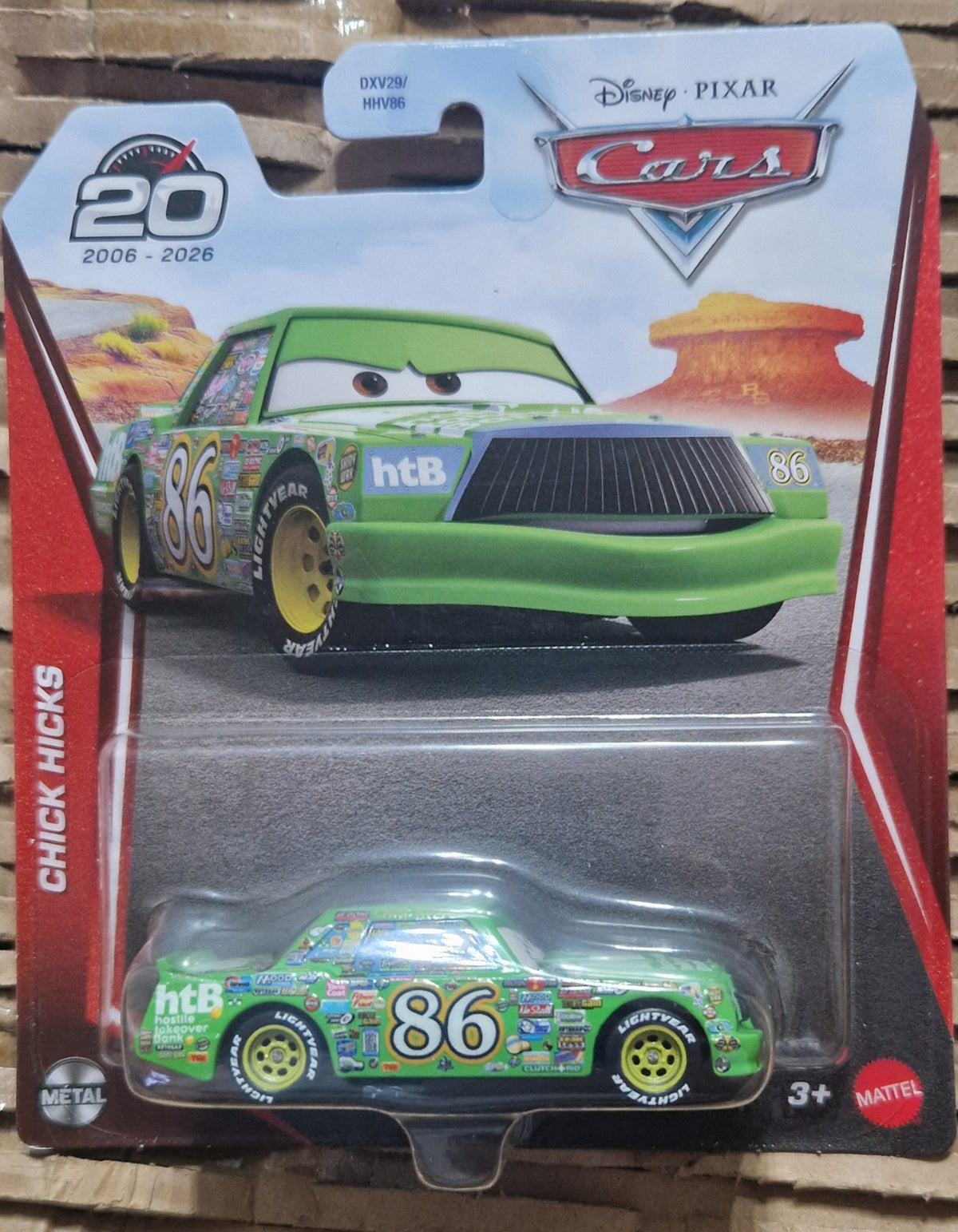 Disney Pixar Cars Chick Hicks Diecast Toy 20th Year