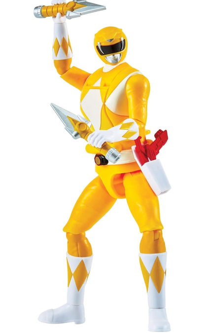 Mighty Morphin Power Rangers Auto Morphin Yellow Ranger Series 2 Figure MMPR Re-Ignition S2