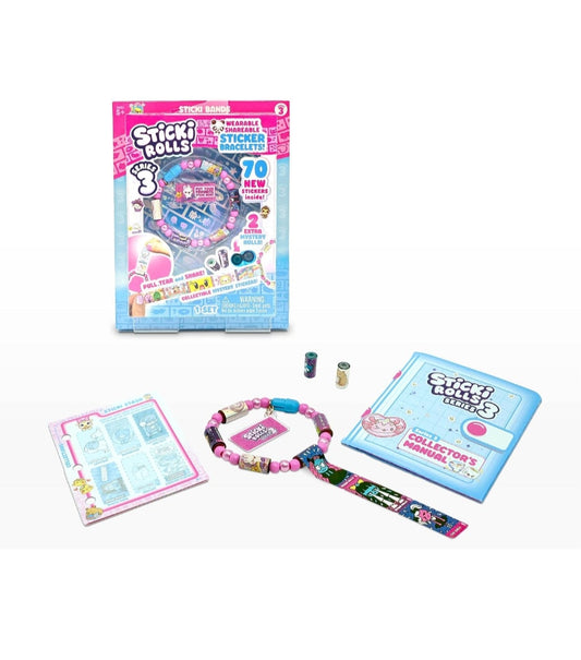 Sticki Rolls Sticki Band Series 3 inc 70 Stickers