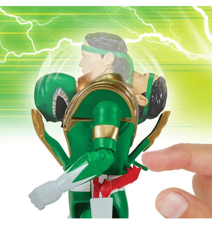 Mighty Morphin Power Rangers Auto Morphin Green Ranger Figure MMPR Re-Ignition.