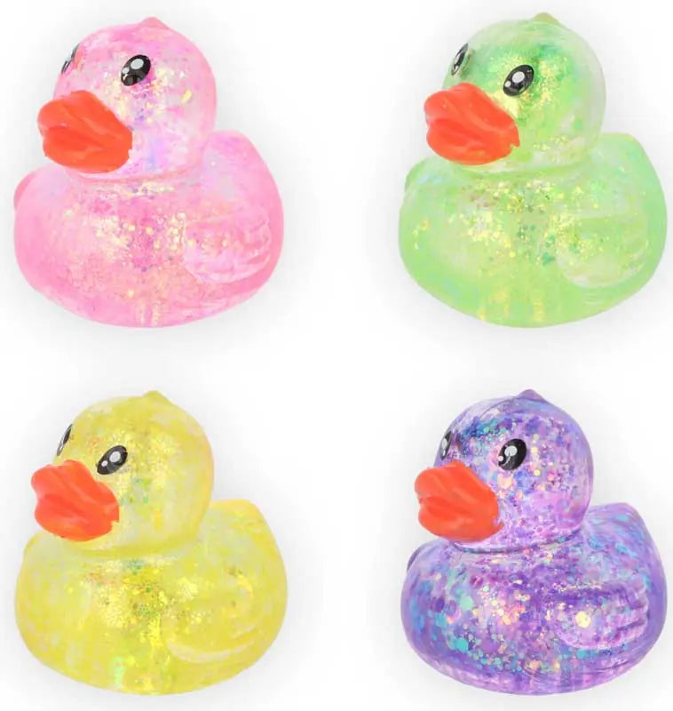 Squeeze Sugar Sparkly Duck Squishy Sensory Fidget Toy Buy 3 for £4*