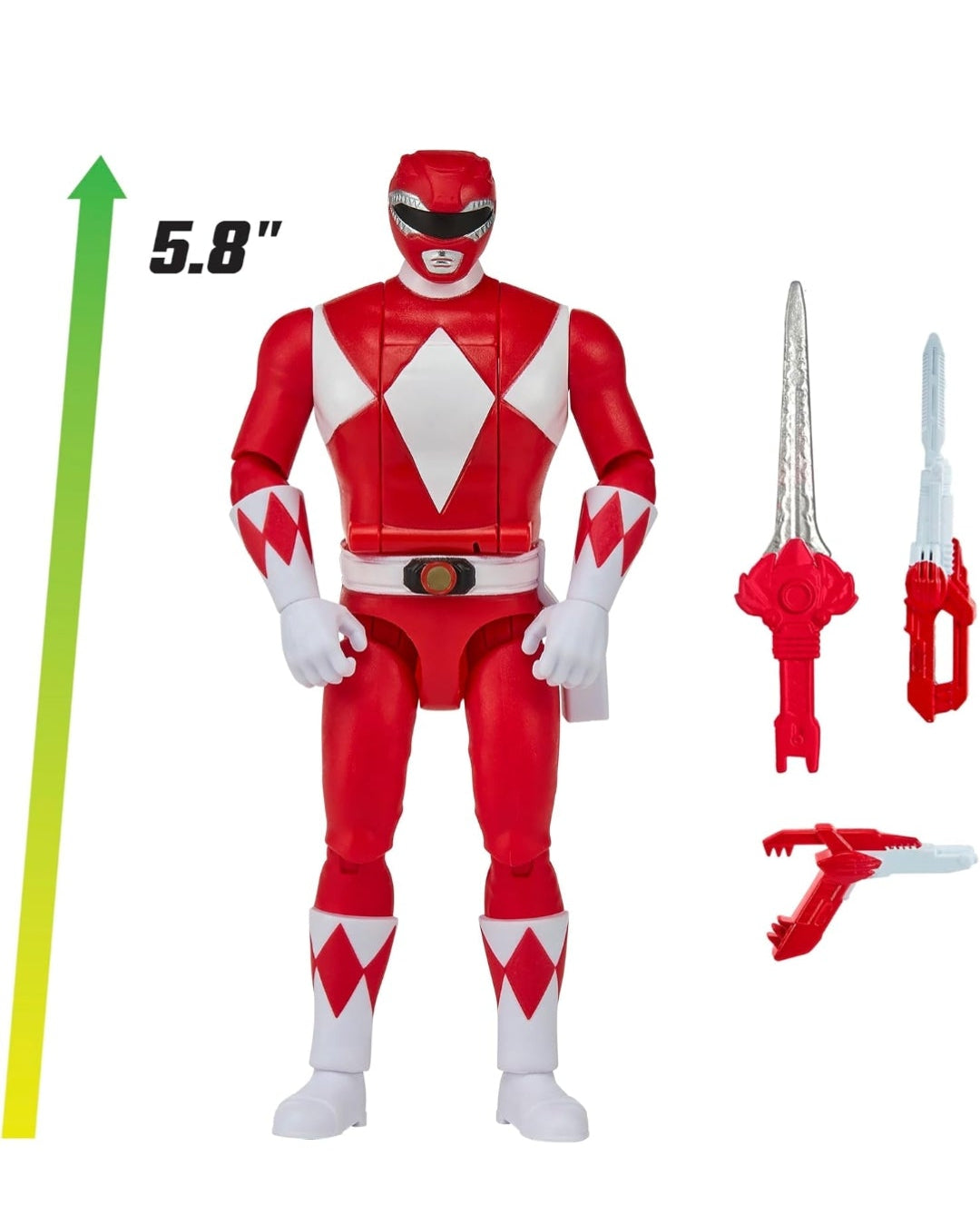 Mighty Morphin Power Rangers Auto Morphin Red Ranger Series 2 Figure MMPR Re-Ignition S2