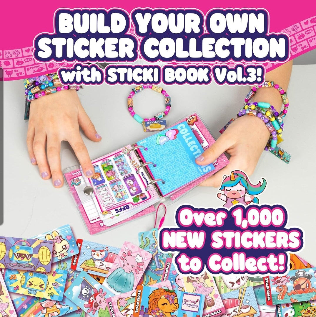 Sticki Rolls Sticki Book + 120 stickers Series 3