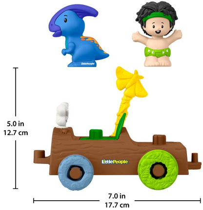 Fisher Price Little People Dinosaur Paradise Log Car Toy