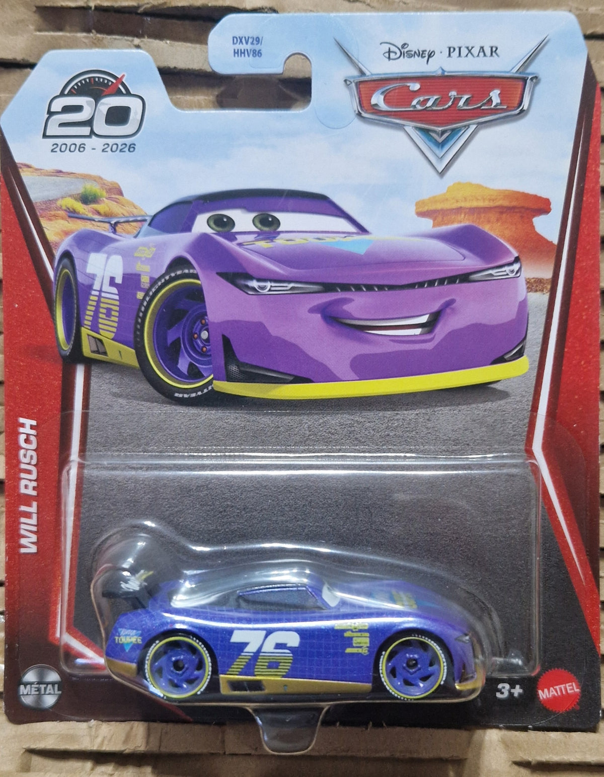 Disney Pixar Cars Will Rusch #76 Diecast Toy 20th Year