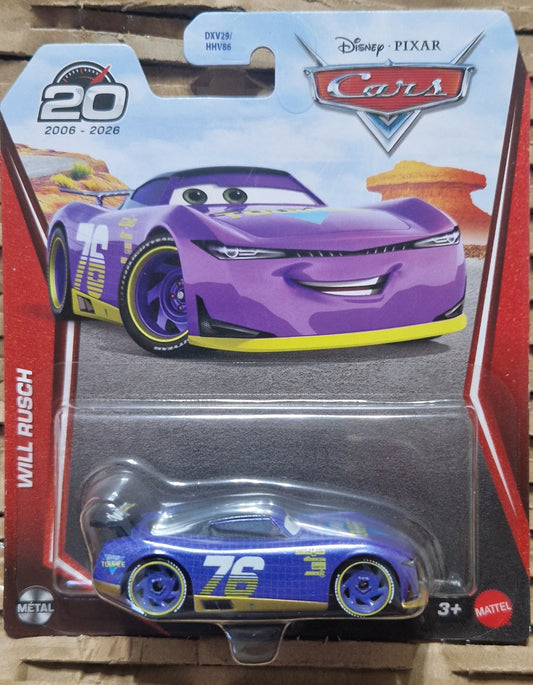 Disney Pixar Cars Will Rusch #76 Diecast Toy 20th Year