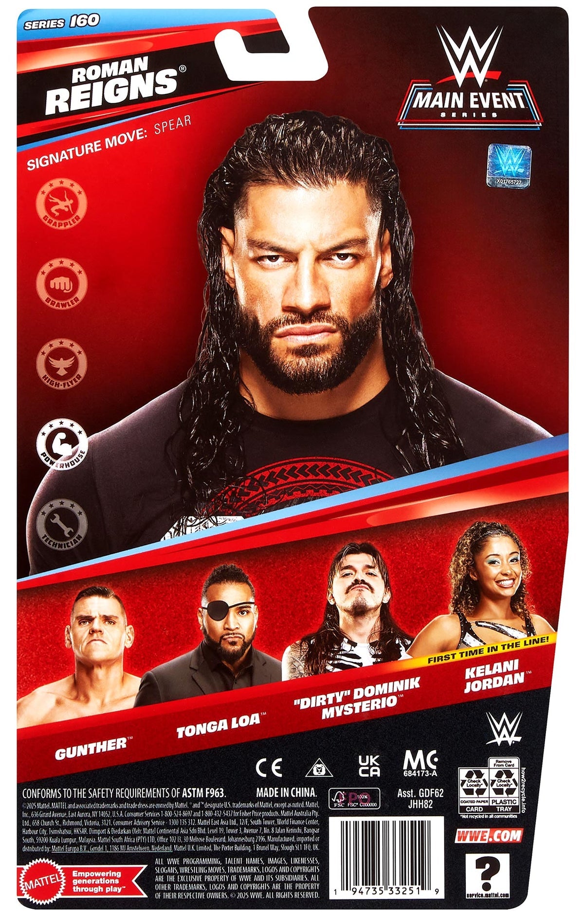 WWE Main Event Series 160 Figures