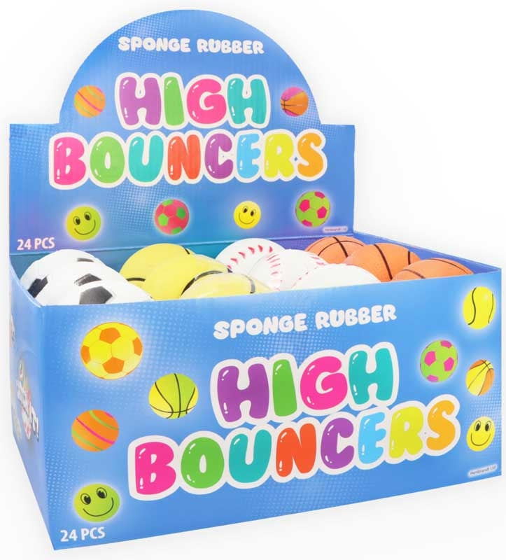 High Bounce Ball Assorted Sports 6.2cm
