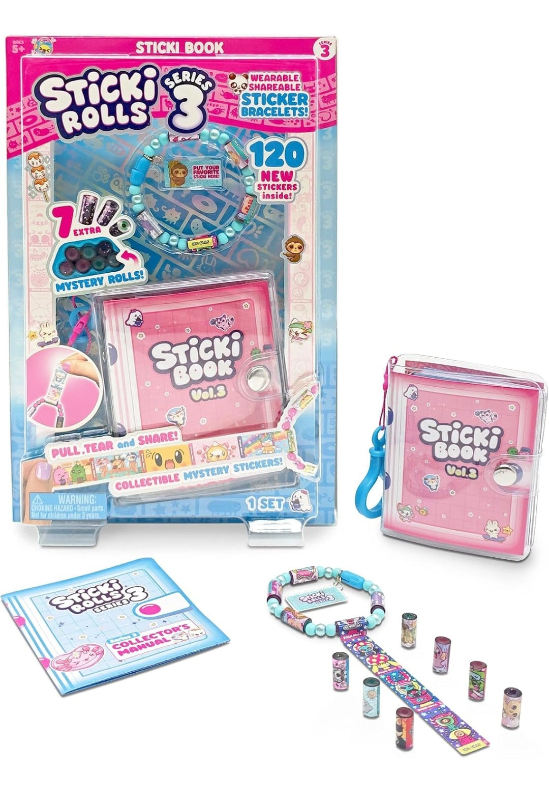 Sticki Rolls Sticki Book + 120 stickers Series 3