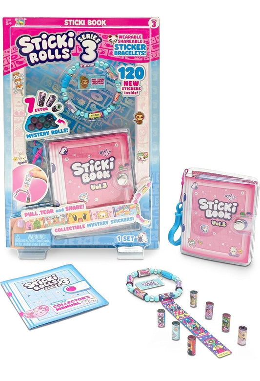 Sticki Rolls Sticki Book + 120 stickers Series 3