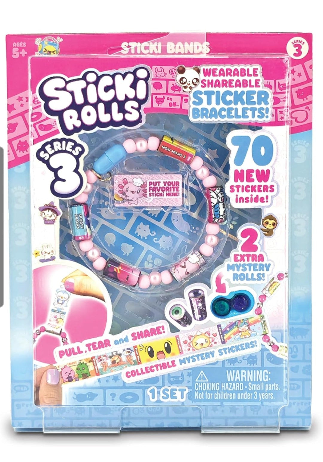 Sticki Rolls Sticki Band Series 3 inc 70 Stickers