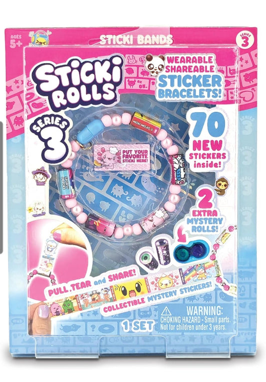 Sticki Rolls Sticki Band Series 3 inc 70 Stickers