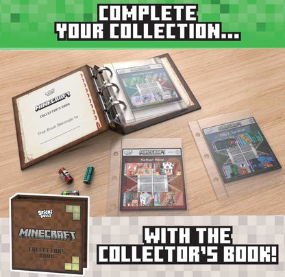 Sticki Rolls Minecraft Collectors Book includes 120 stickers