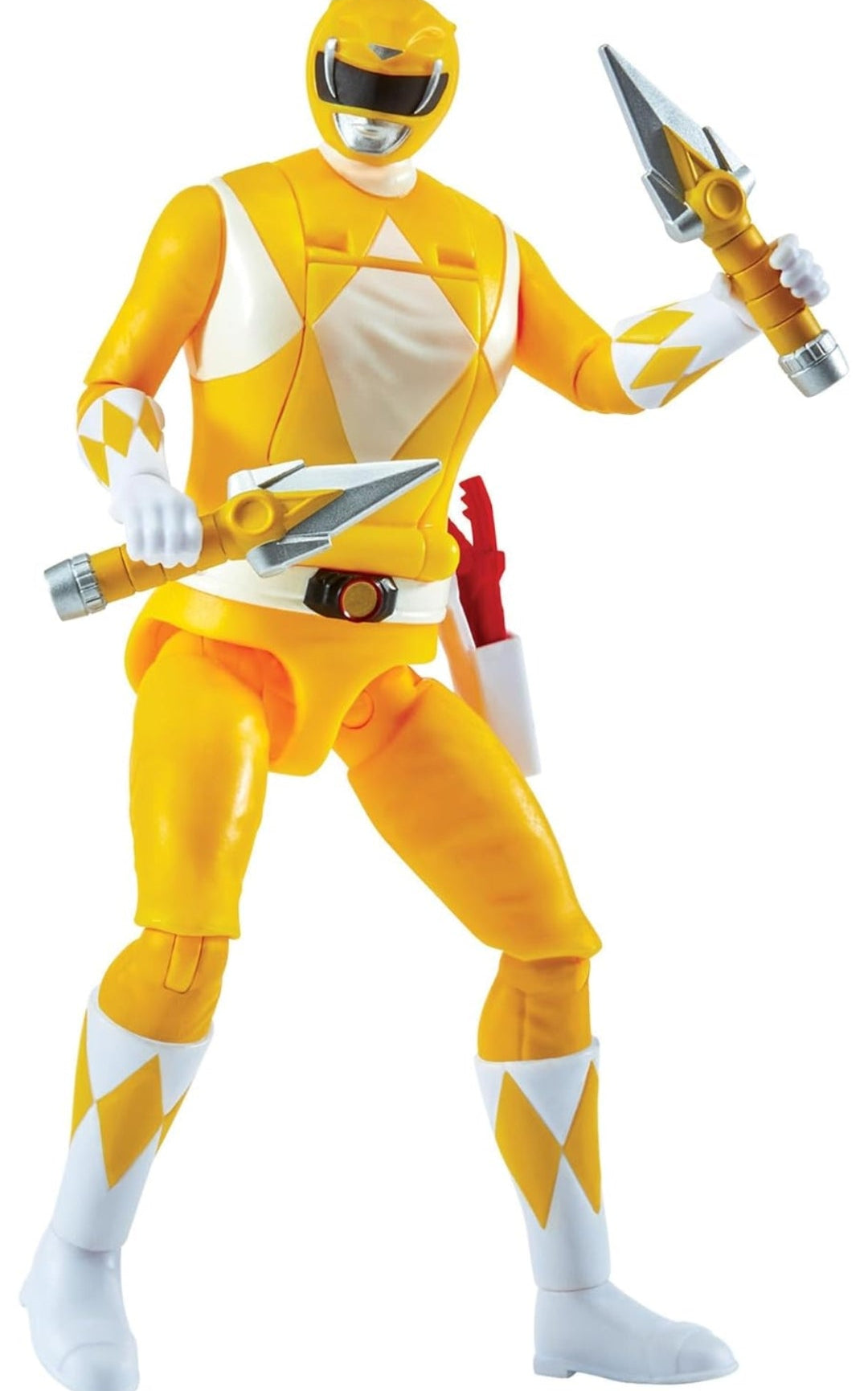 Mighty Morphin Power Rangers Auto Morphin Yellow Ranger Series 2 Figure MMPR Re-Ignition S2