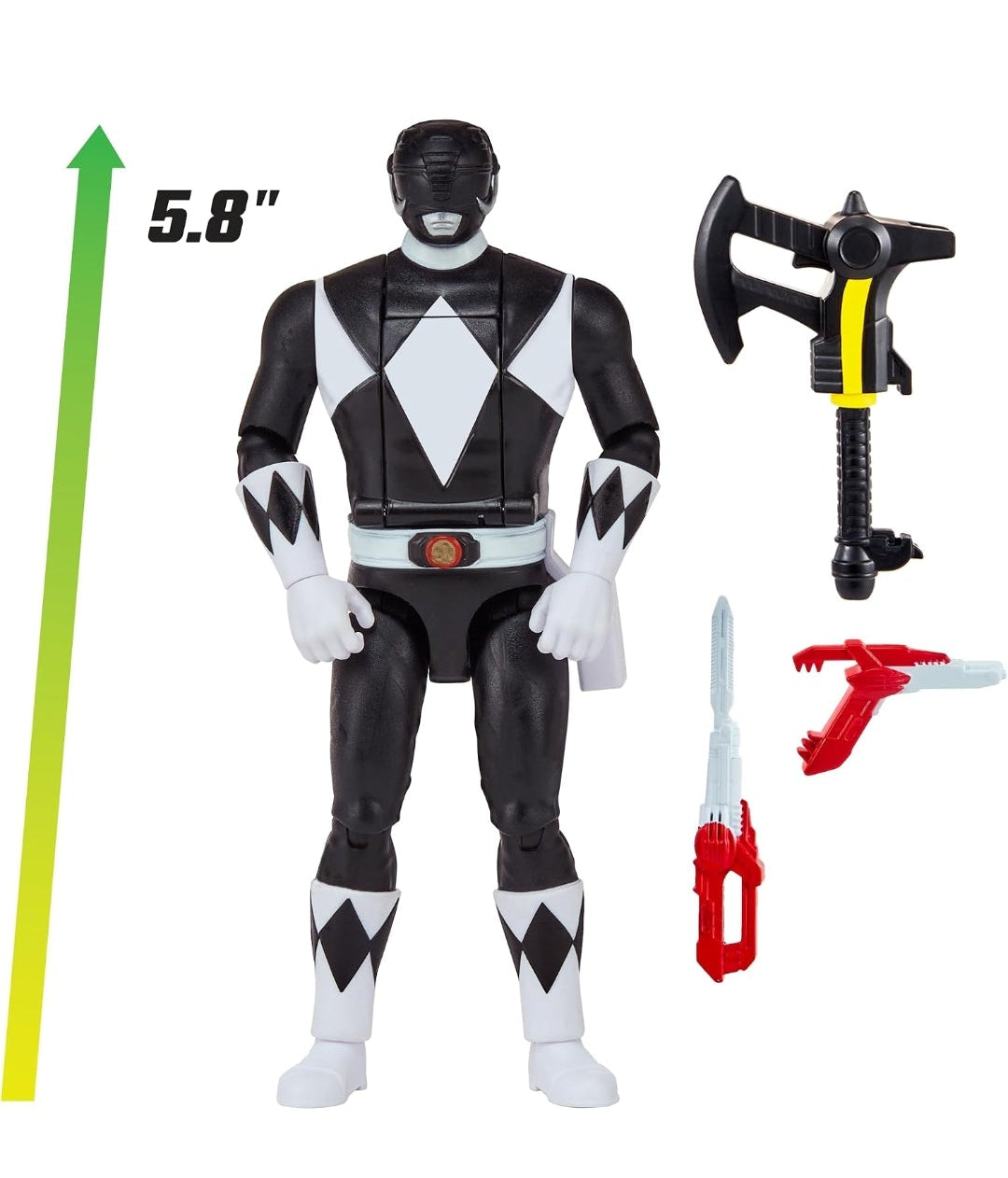 Mighty Morphin Power Rangers Auto Morphin Black Ranger Series 2 Figure MMPR Re-Ignition S2