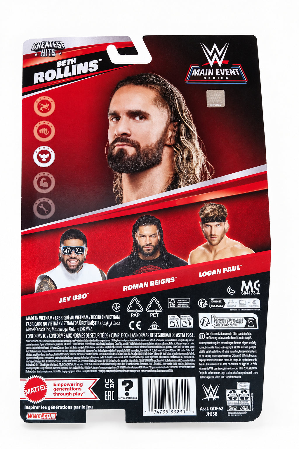 WWE Greatest Hits Seth Rollins Figure wave 3