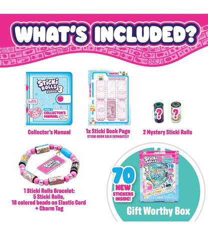 Sticki Rolls Sticki Band Series 3 inc 70 Stickers