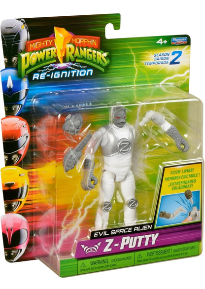 Mighty Morphin Power Rangers Auto Morphin Z Putty Series 2 Figure MMPR Re-Ignition S2