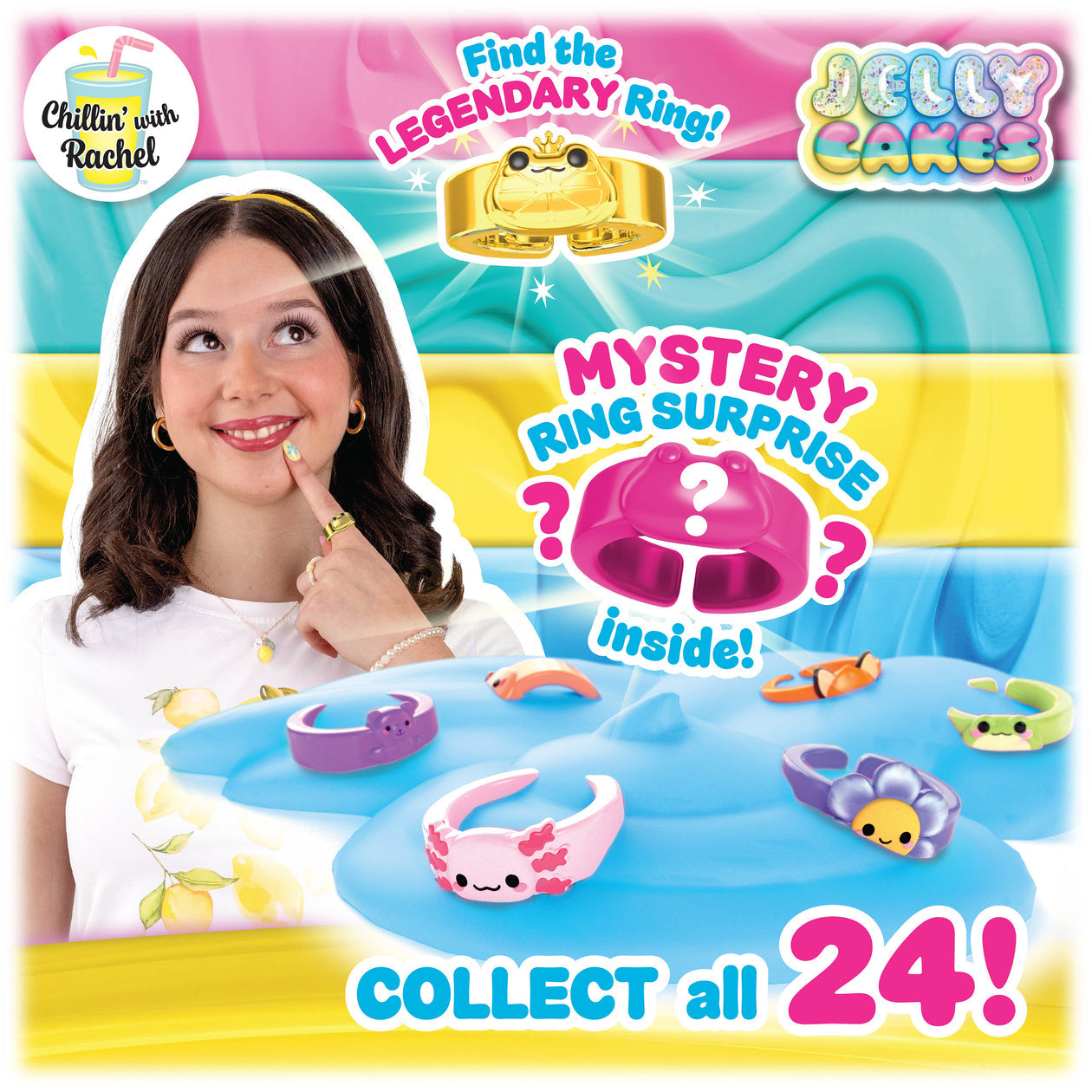 Jelly Cakes Chillin Cake XL Series 1 Chillin with Rachel sensory toy