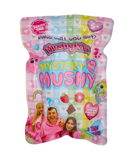 Mushykinz Mystery Mini Mushy Taba Squishies Fidget Toy 3 Pack Stress Squishy