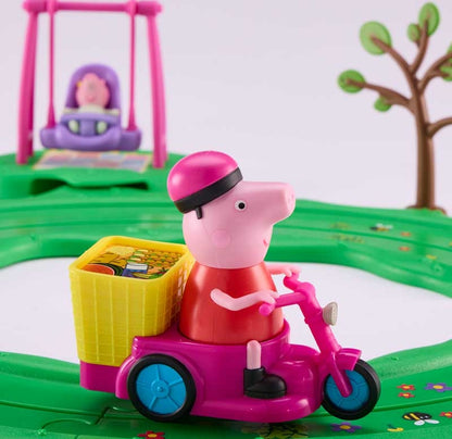 Peppa Pig Whizz Around Peppa and Evie Fun in the Park Set