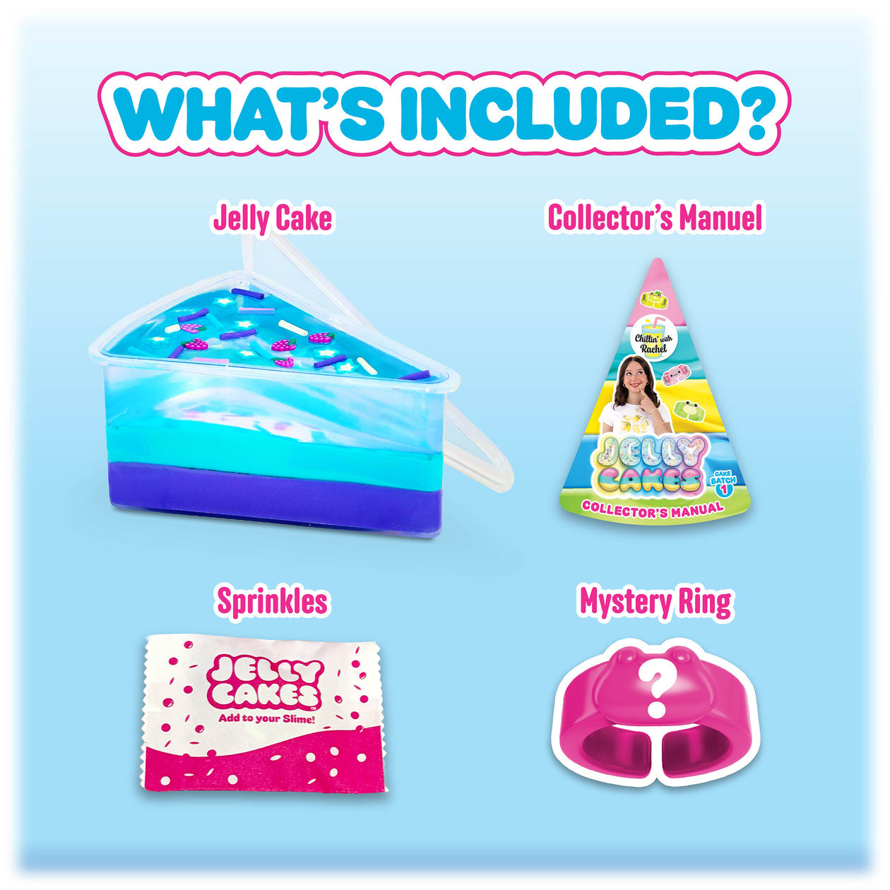 Jelly Cakes Chillin Cake XL Series 1 Chillin with Rachel sensory toy