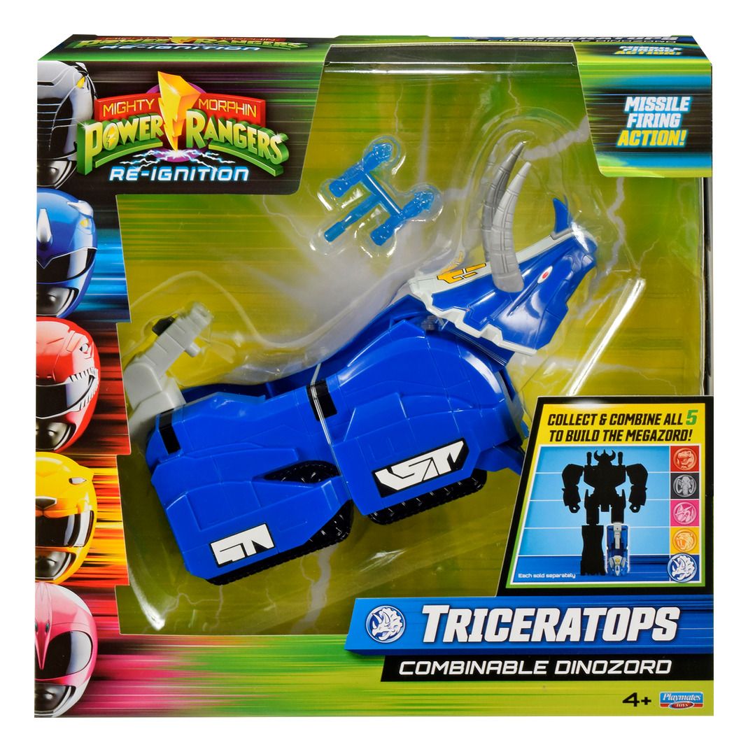 Mighty Morphin Power Rangers Combinable Dinozord figure MMPR Triceratops
