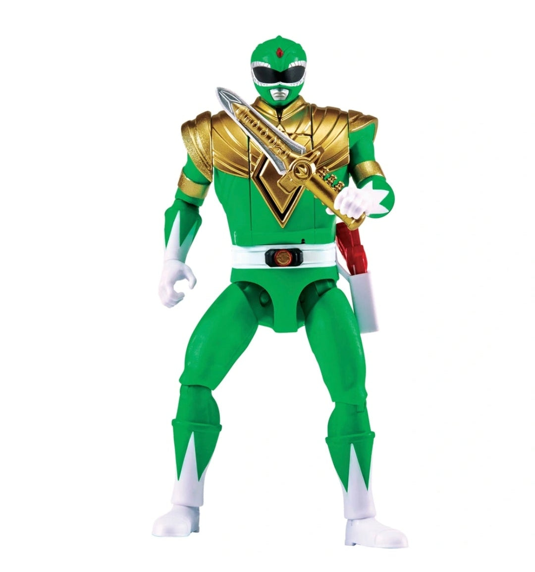 Mighty Morphin Power Rangers Auto Morphin Green Ranger Figure MMPR Re-Ignition.