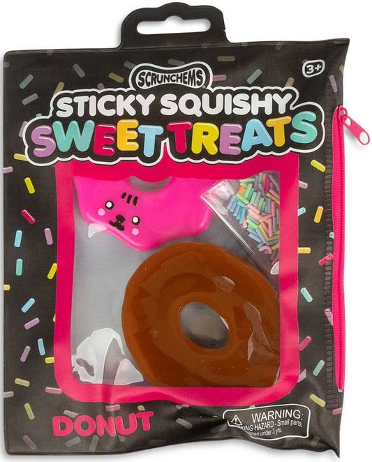 Scrunchems Sweet Treats Sticky Donut Squishy Sensory Fidget Anxiety Stress Toy 3 for £10 Mix & Match*