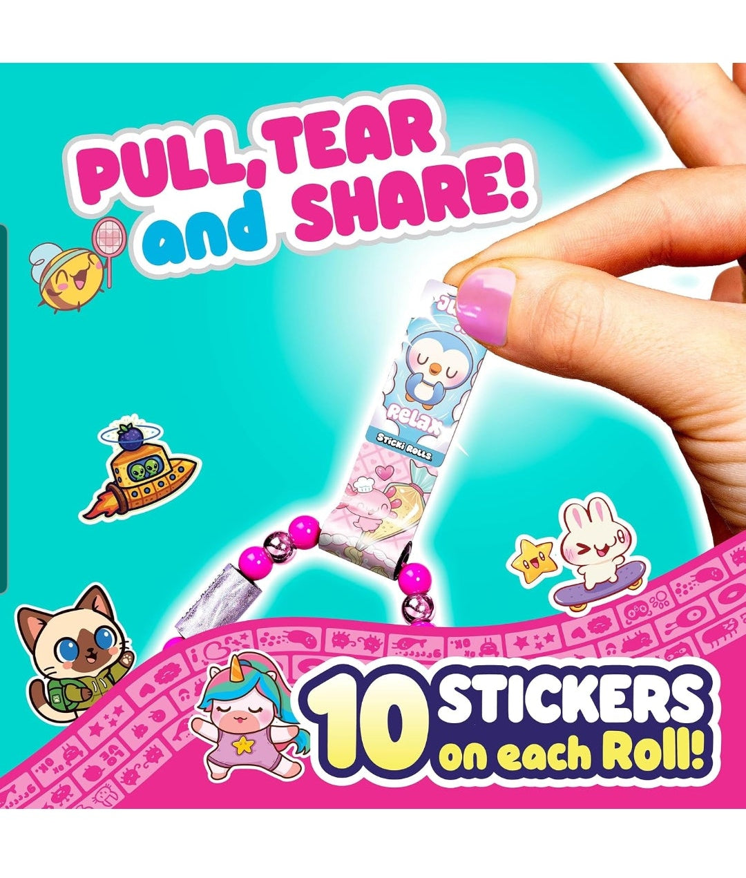 Sticki Rolls Sticki Book + 120 stickers Series 3