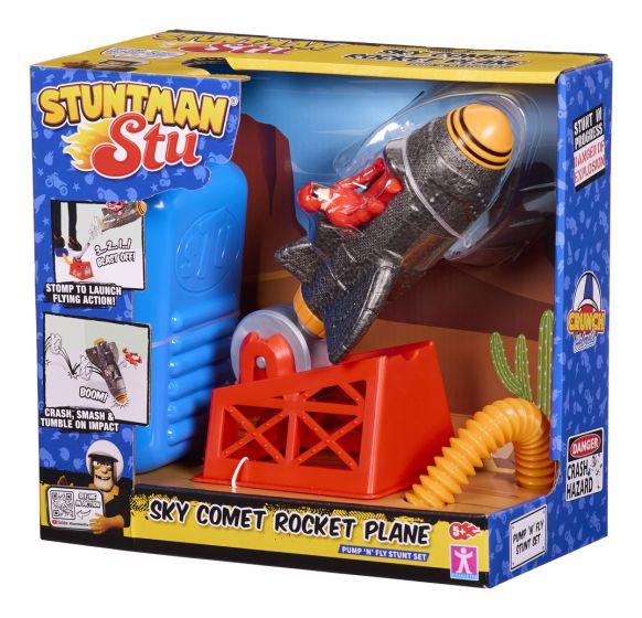 Stuntman Stu Sky Comet Rocket Plane Toy