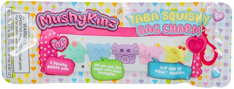 Mushykins Mystery Taba Squishy Bag Charm 5 pack sensory Fidgets