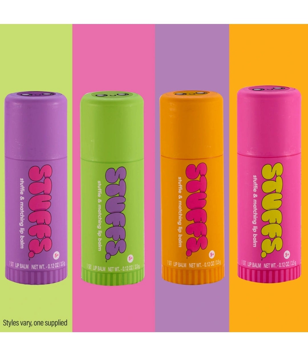 Stuffs Plush Toy and Matching Lip Balm Assortment