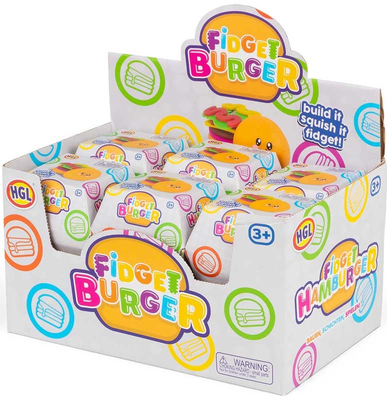 HGL Fidget Burger Squishy Sensory Anxiety Stress Toy