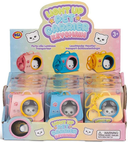 Light up Pet Carrier Keychain