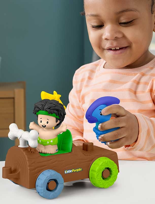 Fisher Price Little People Dinosaur Paradise Log Car Toy